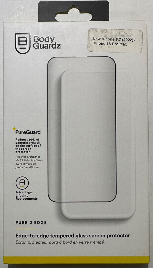 BodyGuardz Pure 2 Edge to Edge Glass Screen Protector Apple iPhone 14 Plus 6.7"
