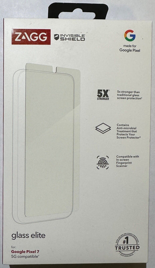 ZAGG Glass Elite Tempered Glass Screen Protector for Google Pixel 7 (6.3") ONLY