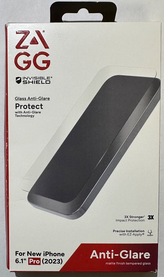 ZAGG Glass Anti-Glare Screen Protector for Apple iPhone 15 Pro (6.1")