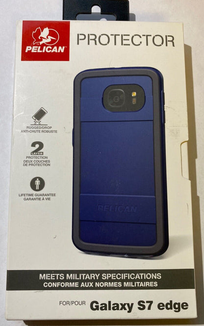 Pelican Protector Rugged Case for Samsung Galaxy S7 Edge (5.5") ONLY Blue/Gray