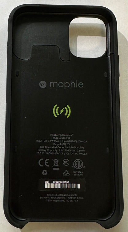 NEW Mophie Juice Pack Access iPhone 11 / XR (6.1") 2000mAh Battery Case - BLACK