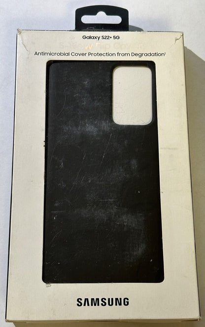 USED Genuine Samsung S-View Flip Cover for Galaxy S22+ PLUS - Black (Very Good)