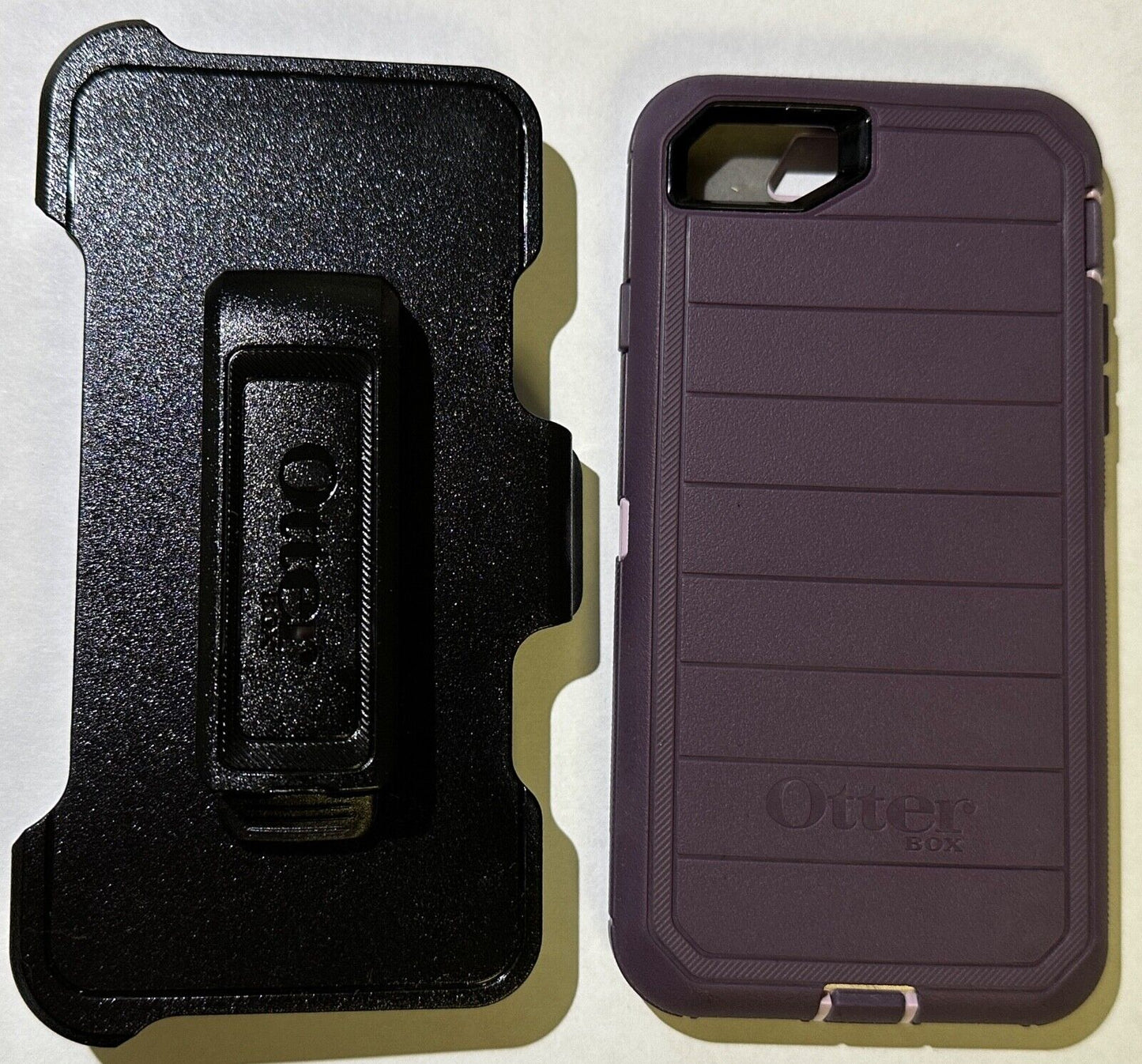 NEW Genuine Otterbox Defender PRO Case w/Clip for iPhone SE 2020/2022/8 - Purple