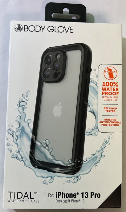Open Box Body Glove Tidal Waterproof Case for iPhone 13 Pro (6.1") Clear/Black