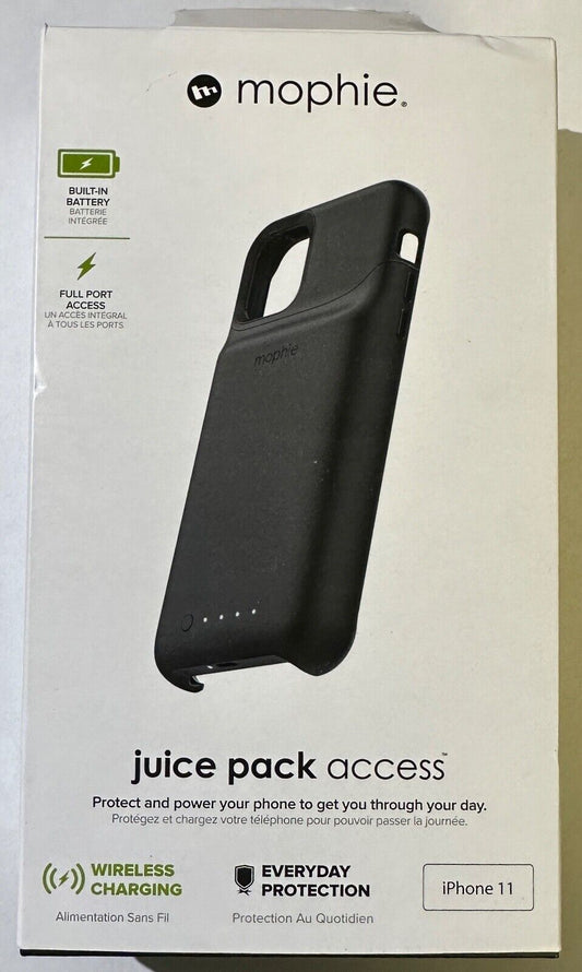 Open Box Mophie Juice Pack Access iPhone 11 (6.1") 2000mAh Battery Case - BLACK