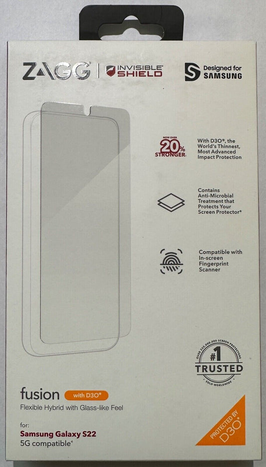 ZAGG Invisibleshield Fusion D30 Screen Protector for Samsung Galaxy S22 (6.1")