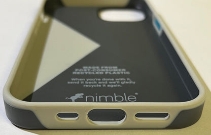 NEW Nimble Recycled Plastics & Silicone Non-Slip Case for iPhone 13 6.1" (2 Cam)