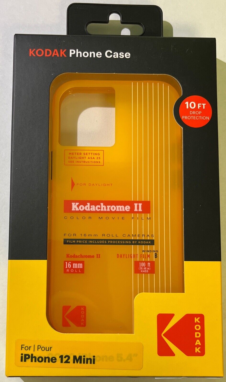 NEW Kodak Vintage Kodachrome Film Theme Case for iPhone 12 Mini (5.4") - YELLOW