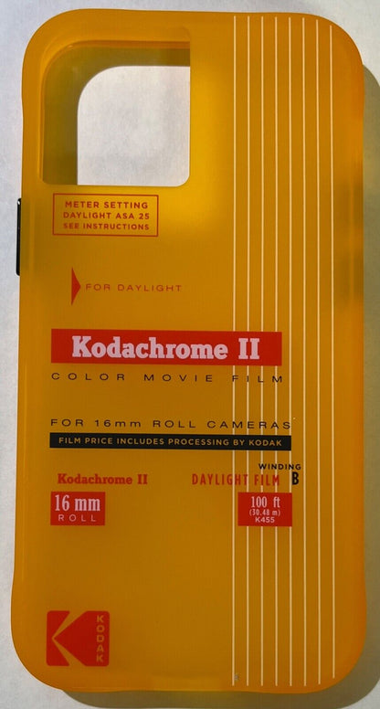 NEW Kodak Vintage Kodachrome Film Theme Case for iPhone 12 Mini (5.4") - YELLOW