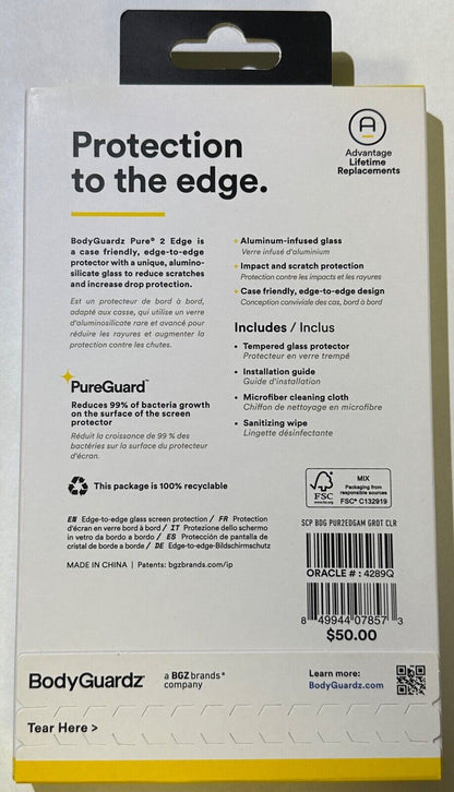 BodyGuardz Pure 2 Edge to Edge Glass Screen Protector Apple iPhone 13 Pro Max