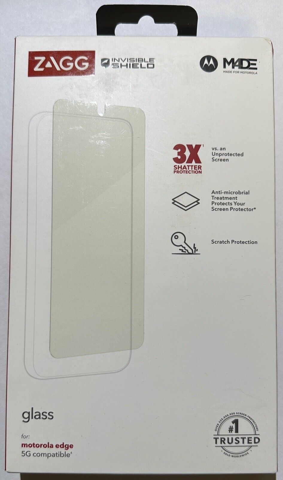 NEW ZAGG Invisibleshield Glass Screen Protector for Motorola Edge 2022 (6.6")