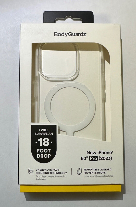 Open Box BodyGuardz Ace Pro Slim Magnetic Case for iPhone 15 Pro (6.1") - Clear