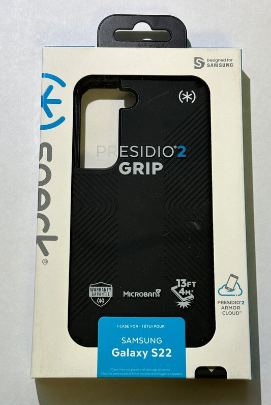 NEW Speck Presidio Grip Case for Samsung Galaxy S22 (6.1") Black