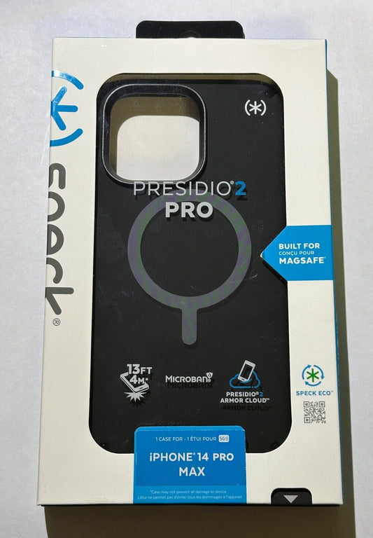 NEW Speck Presidio 2 Pro Magnetic Case for Apple iPhone 14 Pro Max (6.7") Black