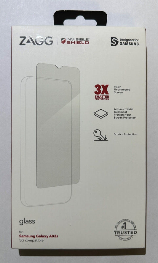 NEW ZAGG Invisibleshield Glass Screen Protector for Samsung Galaxy A03s