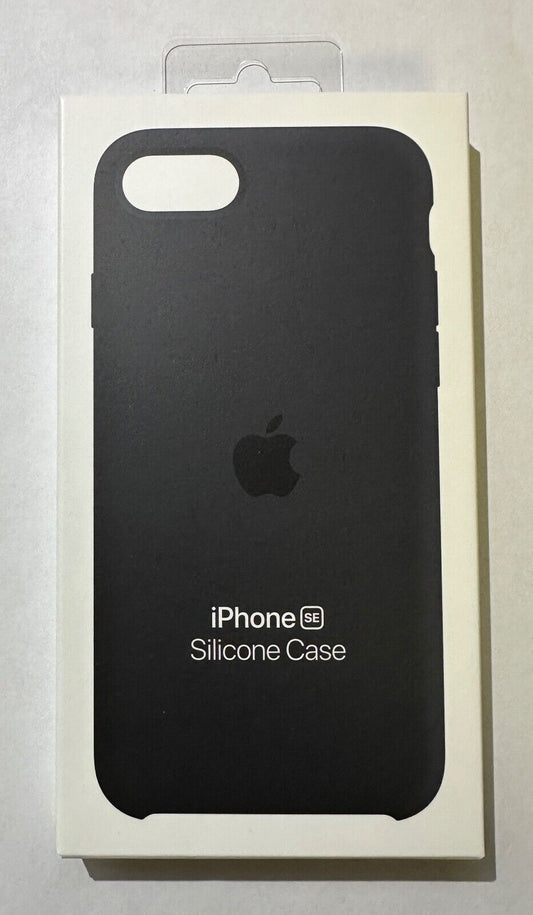 NEW Genuine Apple iPhone SE (2022) Silicone Case MN6E3ZM/A - Midnight Black