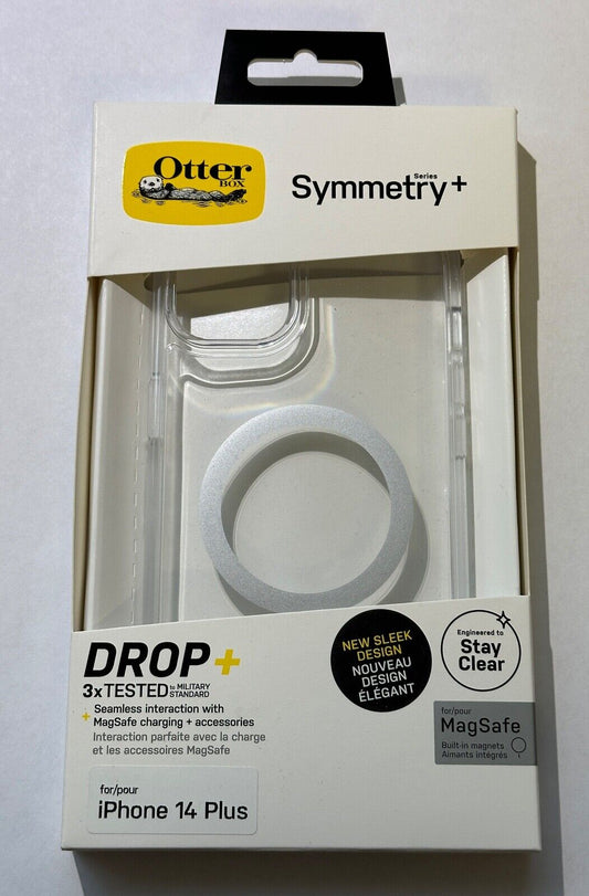 Open Box Otterbox Symmetry+ Magnetic Case Apple iPhone 14 Plus (Small Cam) Clear