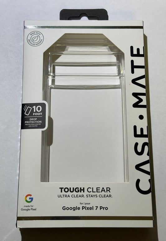 Open Box Case-Mate Tough Clear Slim Case for Google Pixel 7 Pro (6.7")