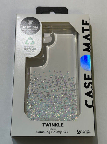 Open Box Case-Mate Twinkle Diamond Ombre Case for Samsung Galaxy S22 (6.1")