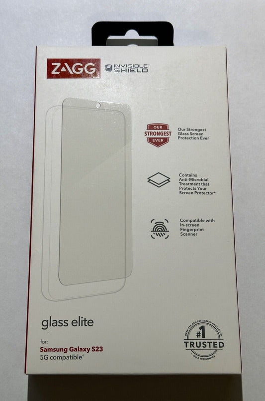 NEW ZAGG Glass Elite Glass Screen Protector for Samsung Galaxy S23 (6.1")