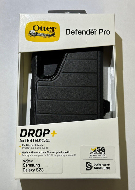 NEW Otterbox Defender PRO Case w/Belt Clip for Samsung Galaxy S23 (6.1") Black