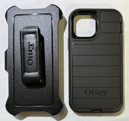 NEW Genuine Otterbox Defender PRO Case w/Clip for iPhone 12/12 Pro (6.1") Black