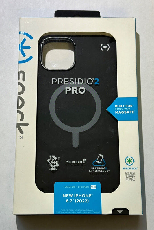 NEW Speck Presidio 2 Pro Magnetic Case Apple iPhone 14 PLUS (6.7") ONLY - Black