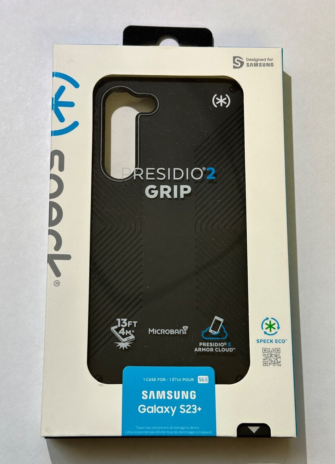 NEW Speck Presidio 2 Grip Case for Samsung Galaxy S23+ PLUS - Black