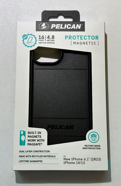 Open Box Pelican Protector MAGNETIC Case for iPhone 15 (6.1") Small Cam - Black