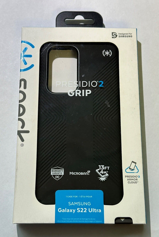 Open Box Speck Presidio 2 Grip Case for Samsung Galaxy S22 Ultra (6.8") - Black