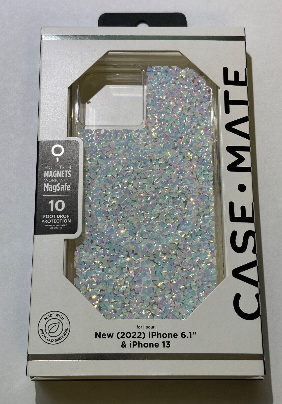 Open Box Case-Mate Twinkle Diamond Magnetic Case for iPhone 14 (6.1") Small Cam