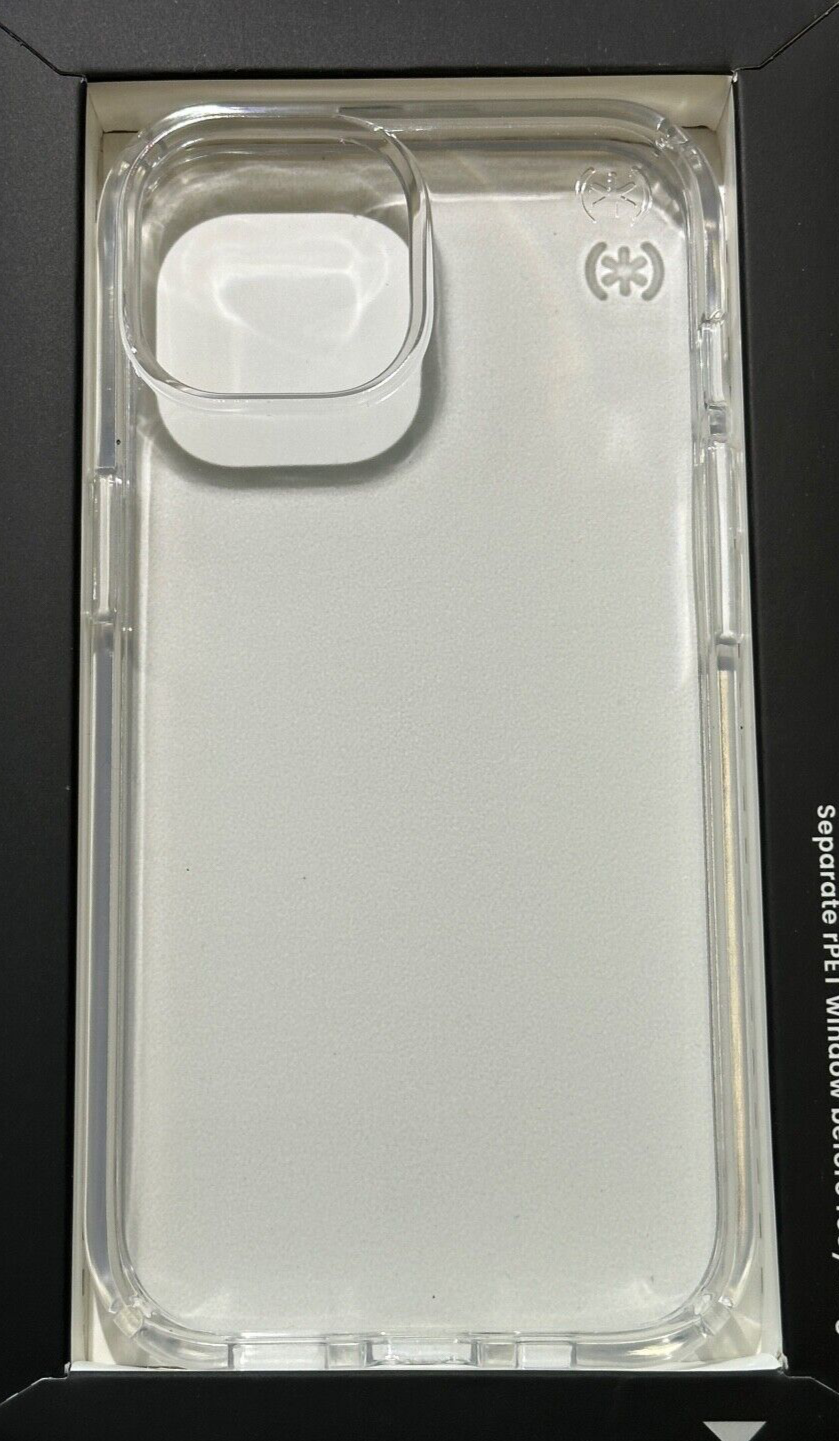 NEW Speck Presidio Perfect-Clear Case for iPhone 15 / 14 (6.1") Small Cam