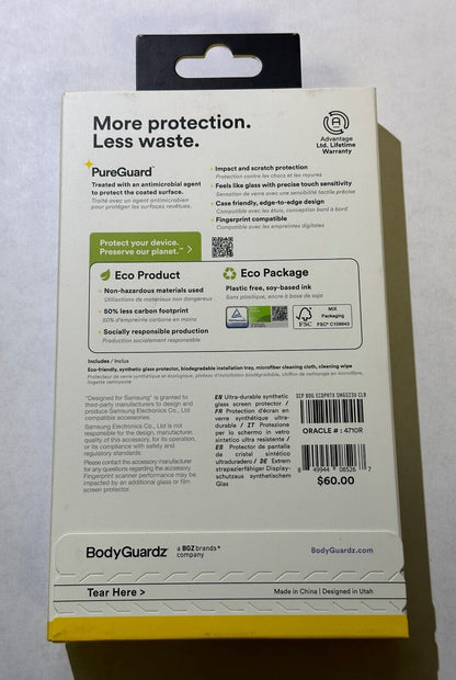 BodyGuardz ECO PRTX Synthetic Glass Screen Protector Samsung Galaxy S23 Ultra