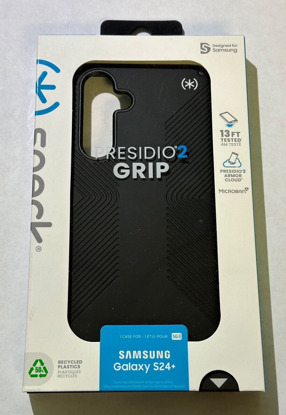 NEW Speck Presidio 2 Grip Case for Samsung Galaxy S24+ PLUS - Black