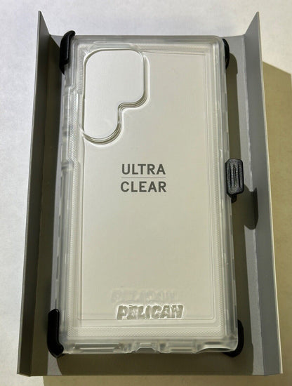 Open Box Pelican Voyager Rugged Case w/ Clip for Samsung Galaxy S23 Ultra Clear