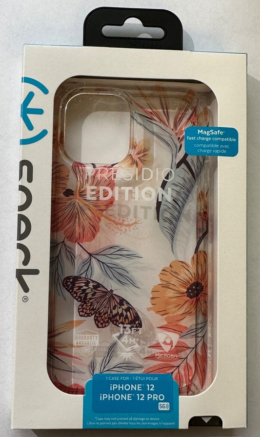 NEW Speck Presidio Edition Transparent Floral Case for iPhone 12 / 12 Pro (6.1")