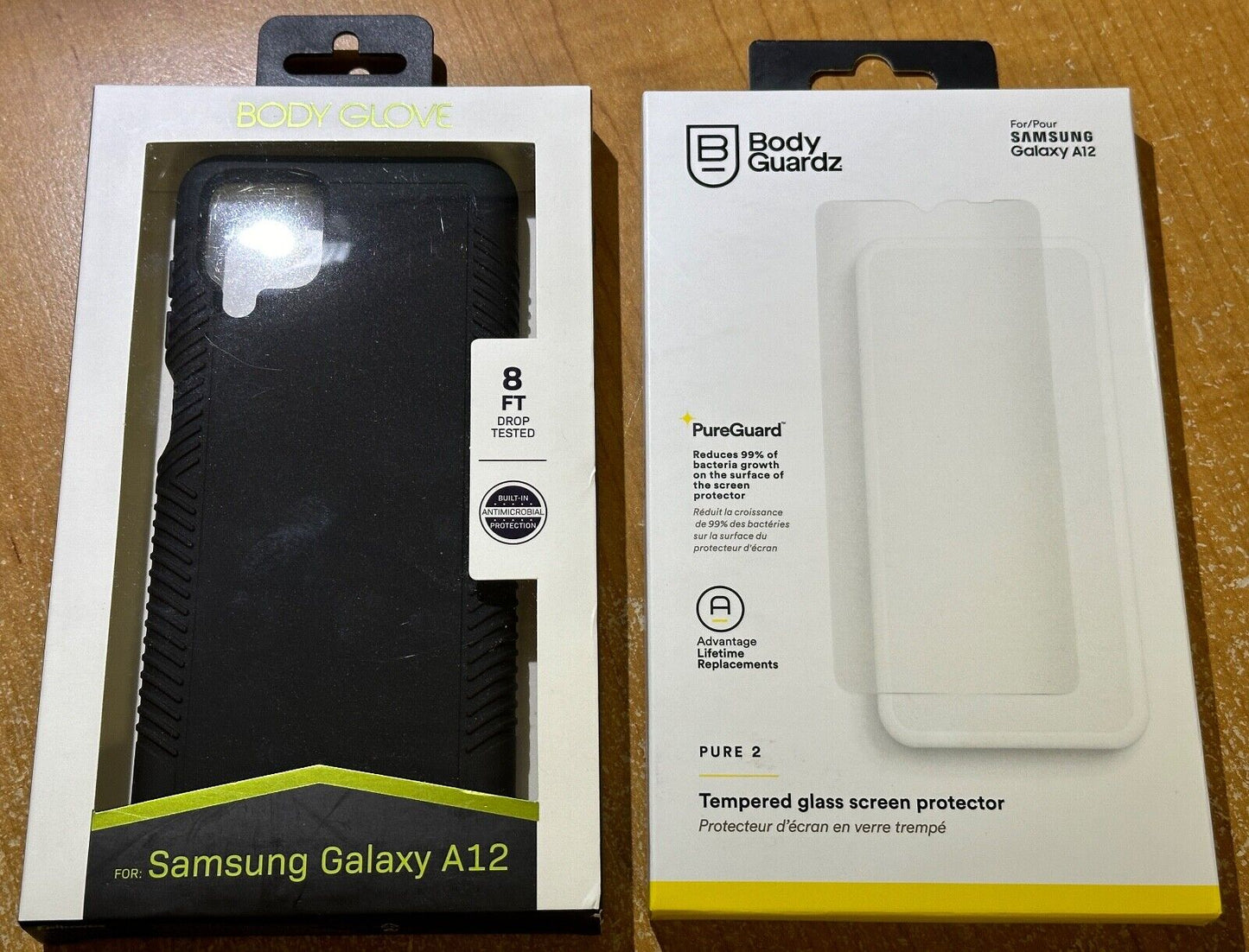 Body Glove Rubberized Case & BGZ Glass Screen Protector for Samsung Galaxy A12