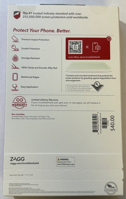 NEW ZAGG Invisibleshield Glass Screen Protector for Samsung Galaxy A13 5G ONLY