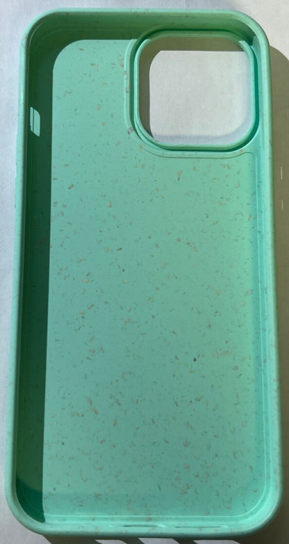 Biodegradable Wheat Straw + PBAT+PLA Soft Case for iPhone 13 Pro Max - Turquoise