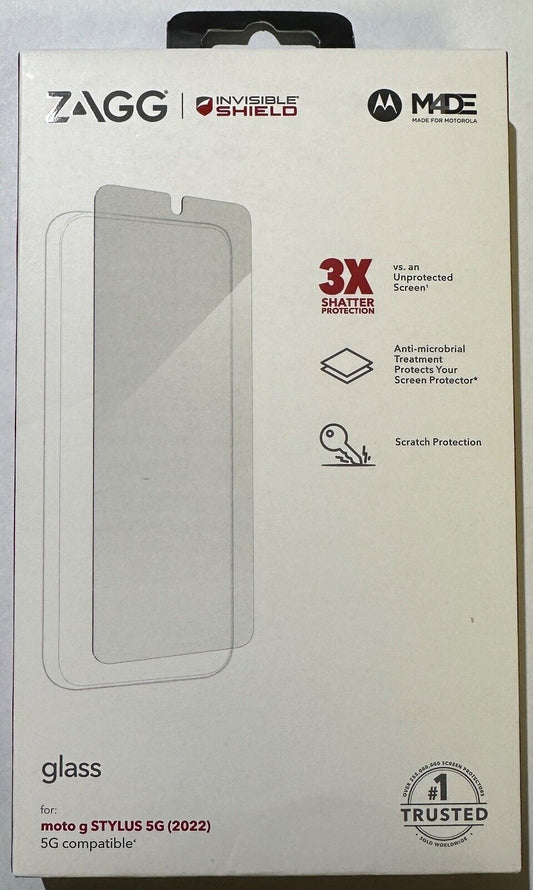 NEW ZAGG Invisibleshield Glass Screen Protector for Motorola G Stylus 5G (2022)