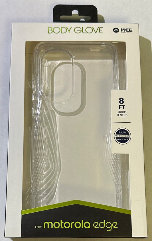 Open Box Body Glove Transition Grip Slim Case for Motorola Edge (2022) - Clear