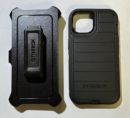 NEW Otterbox Defender PRO Case w/Clip for iPhone 14 (6.1") (Small Cam) Black