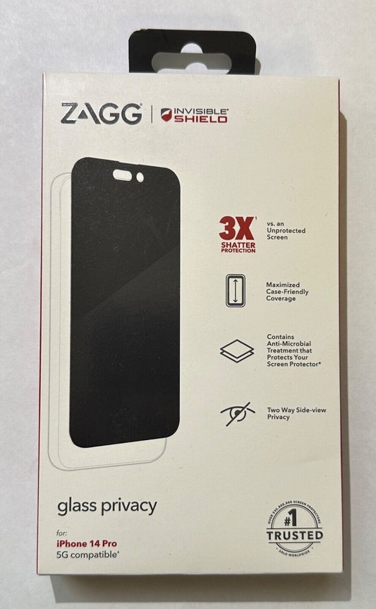 ZAGG Glass Privacy Tinted Screen Protector for Apple iPhone 14 Pro (6.1")